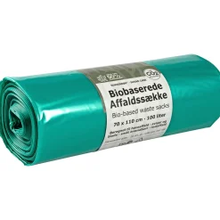 AFFALDSÆK 70 X 110 CM TRANSPARANT GRØN>Abena