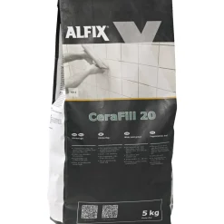 Fliseklæb & Fugemasse ^ Alfix CERAFILL 20 FUGEMASSE 5 KG GRÅ