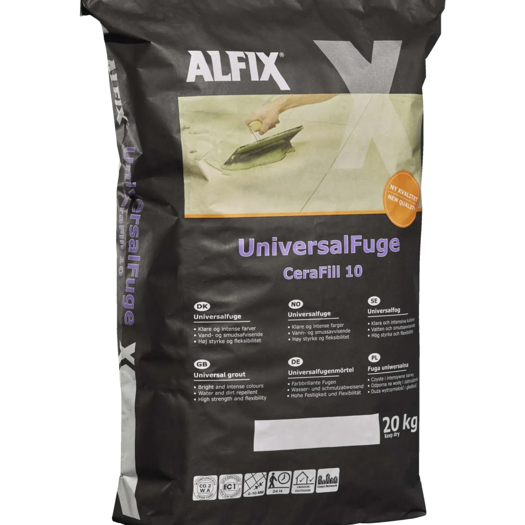 CERAFILL 10 FUGEMASSE 20 KG GRÅ>Alfix Online