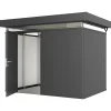 Stålskure ^ Biohort CASANOVA CASANOVA REDSKABSRUM MØRKEGRÅ METALLIC 7,59 M2