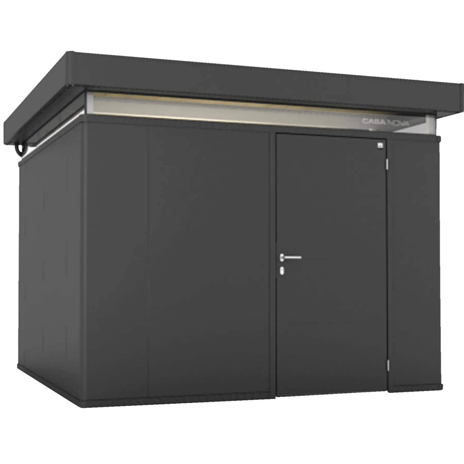 Stålskure ^ Biohort CASANOVA CASANOVA REDSKABSRUM MØRKEGRÅ METALLIC 10,89 M2