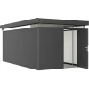 Stålskure ^ Biohort CASANOVA CASANOVA REDSKABSRUM MØRKEGRÅ METALLIC 17,49 M2