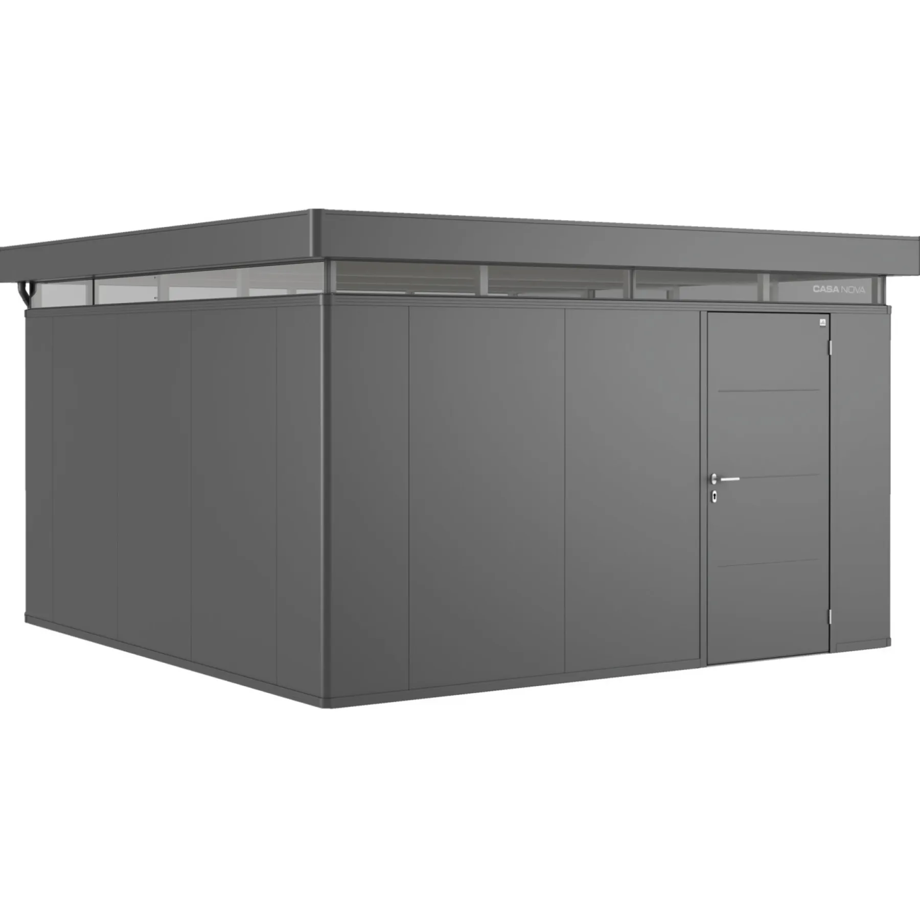 Stålskure ^ Biohort CASANOVA CASANOVA REDSKABSRUM MØRKEGRÅ METALLIC 18,49 M2