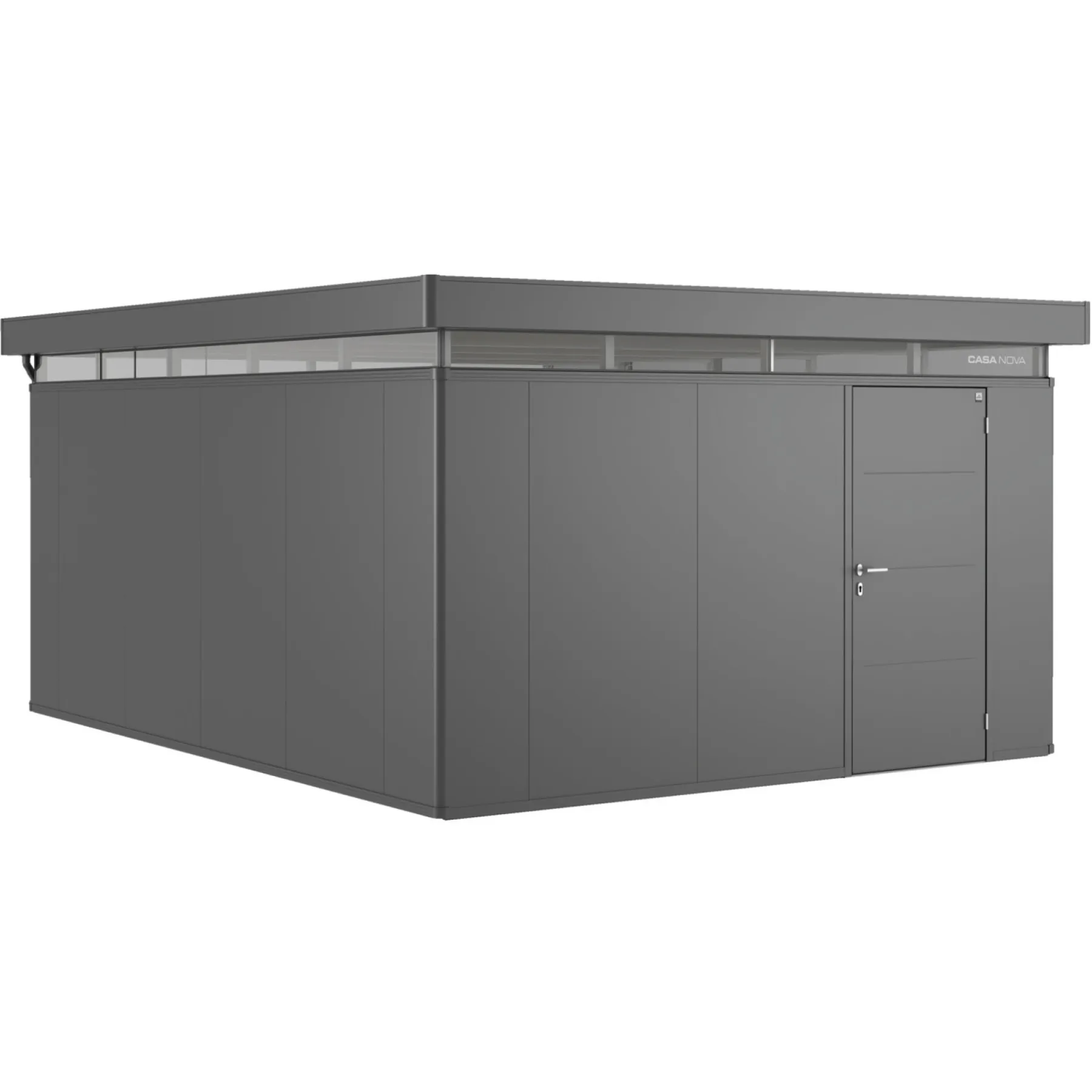 Stålskure ^ Biohort CASANOVA CASANOVA REDSKABSRUM MØRKEGRÅ METALLIC 22,79 M2