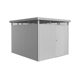 Stålskure ^ Biohort HIGHLINE H5 REDSKABSRUM SØLV METALLIC 8,66 M2