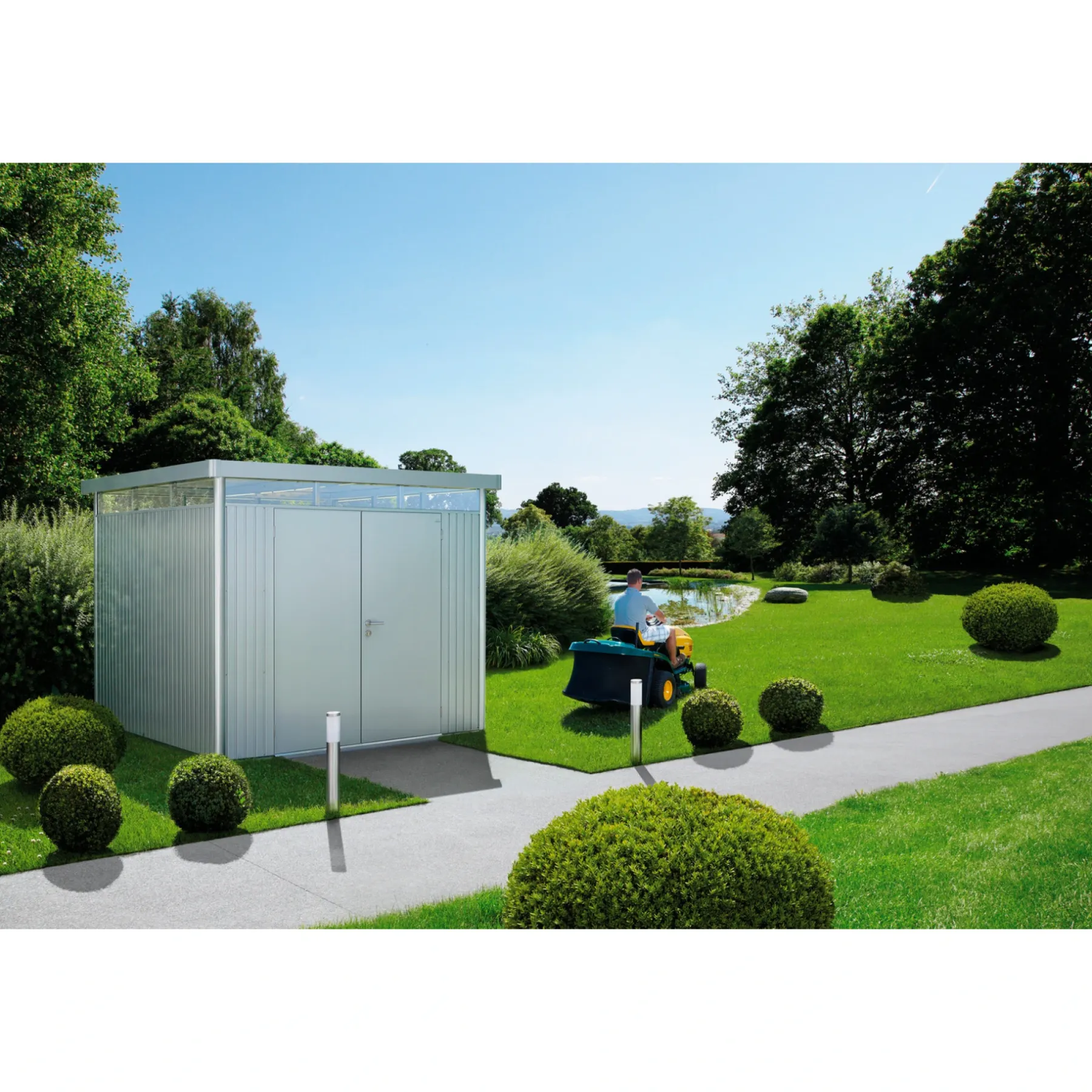 HIGHLINE H1 REDSKABSRUM SØLV METALLIC 4,26 M2>Biohort Outlet