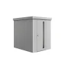 Stålskure ^ Biohort NEO 2A REDSKABSRUM SØLV METALLIC 3,61 M2