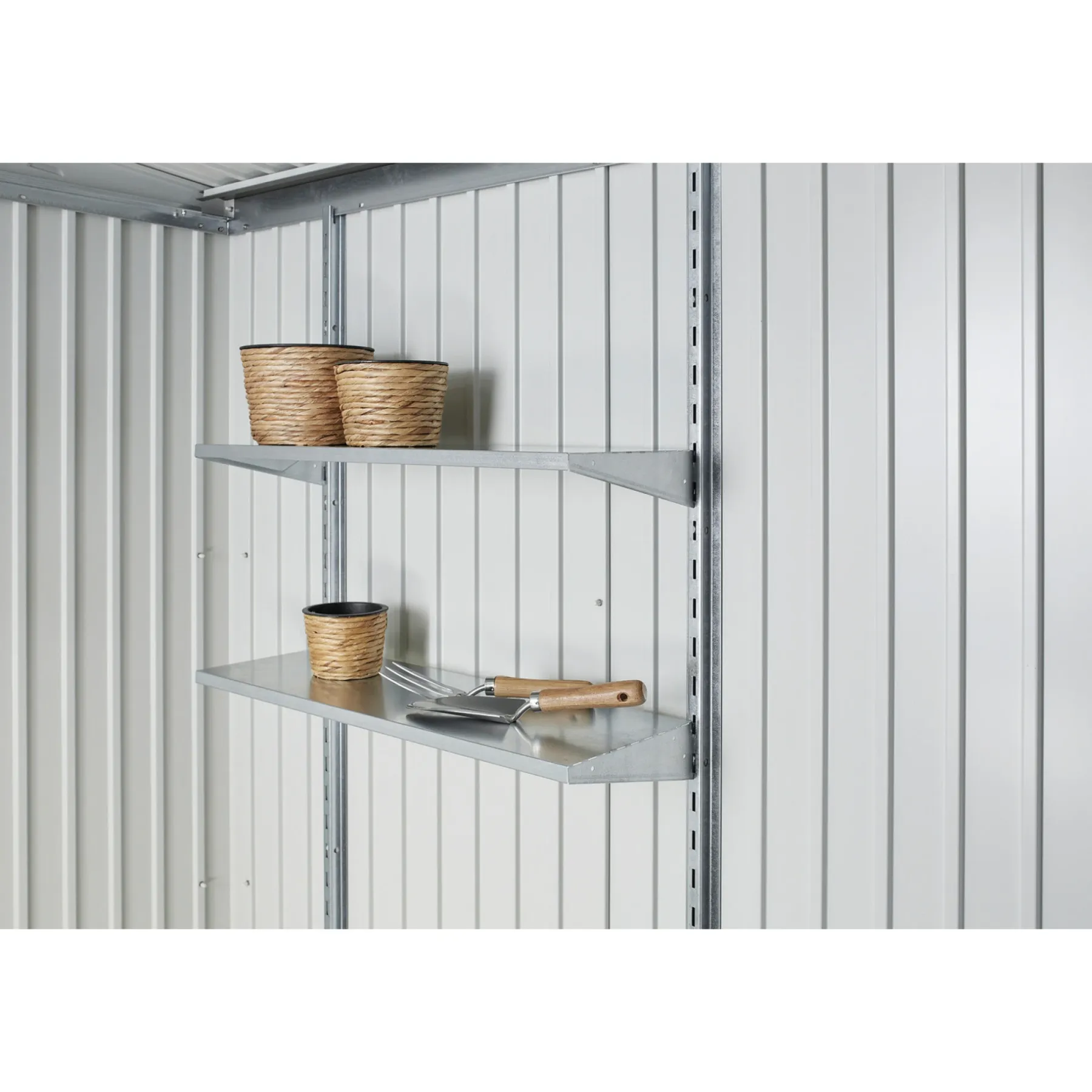 PANORAMA P1 REDSKABSRUM MØRKEGRÅ METALLIC 4,31 M2>Biohort Discount