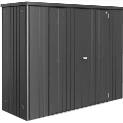 Stålskure ^ Biohort REDSKABSRUM STR. 230 REDSKABSRUM MØRKEGRÅ METALLIC 1,91 M2