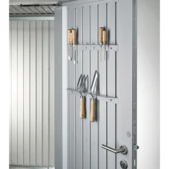 Stålskure ^ Biohort REDSKABSRUM STR. 150 REDSKABSRUM MØRKEGRÅ METALLIC 1,29 M2