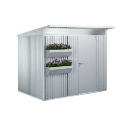 Stålskure ^ Biohort SØLV METALLIC BLOMSTERKASSE