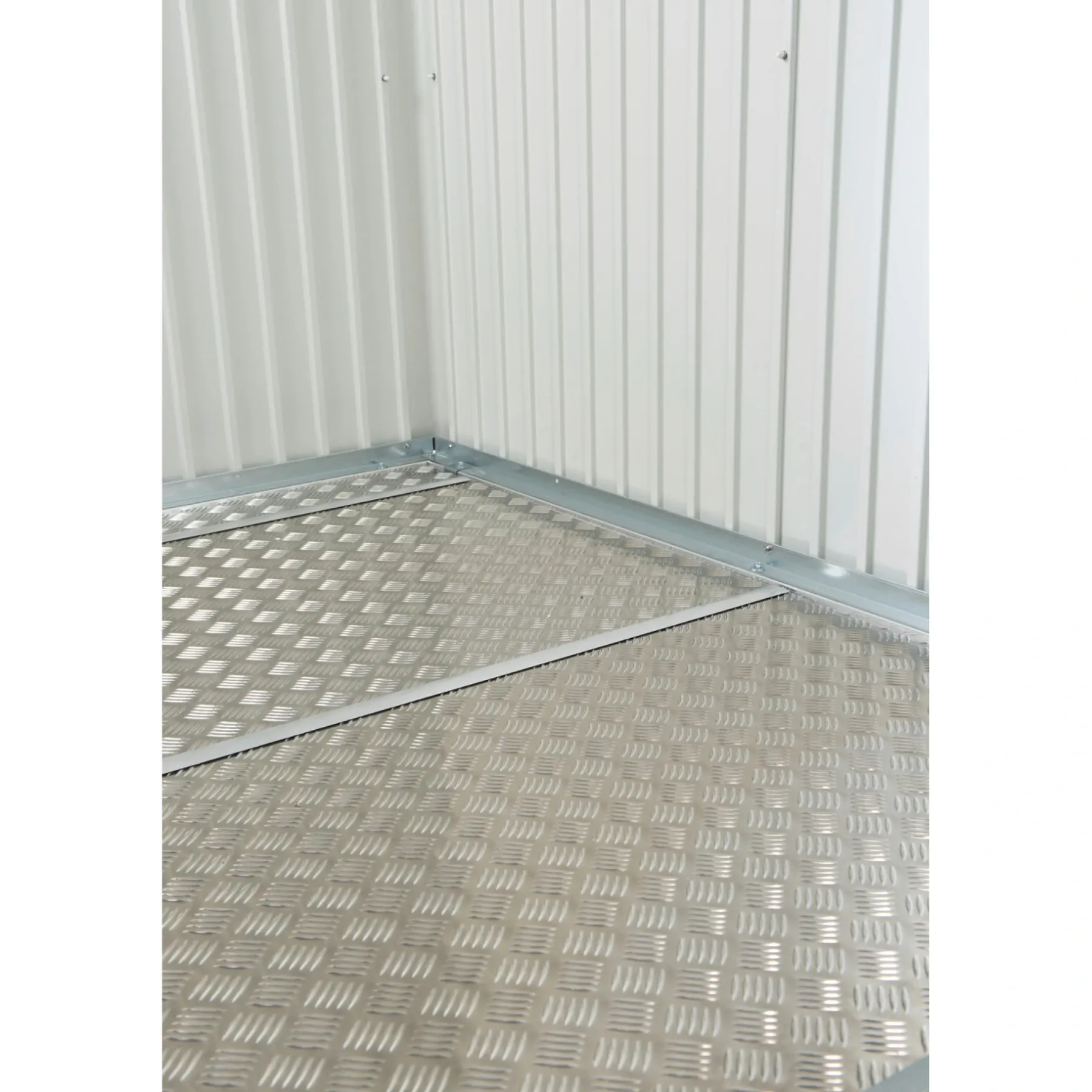 Stålskure ^ Biohort TILBEHØR STR. 90 GULVPANEL ALUMINIUMSGRÅ
