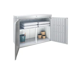 Stålskure ^ Biohort TILBEHØR TIL HIGHBOARD STR. 200 HYLDE ALUMINIUMSGRÅ