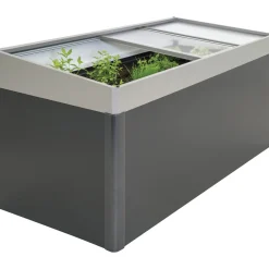 Stålskure ^ Biohort 2X1 MISTBÆNK MØRKEGRÅ METALLIC