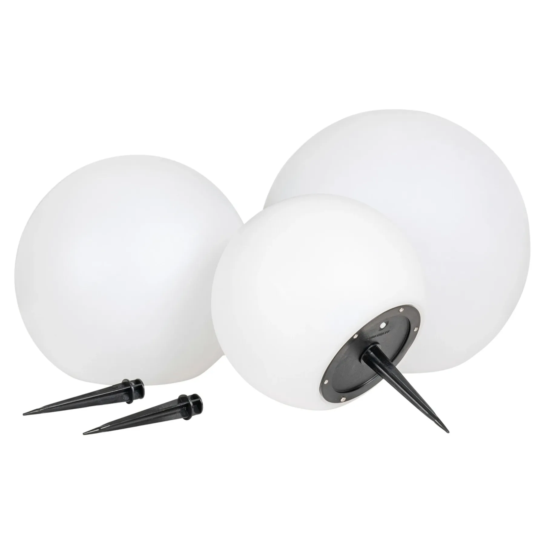 Solcellelamper ^ Boligindretning SÆT AF 3 SOLCELLE LAMPE HVID/SORT 0 0