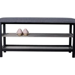 Bolig Møbler ^ Boliginteriør BOLIGINTERIØR BÆNK SORT/GRÅ 34 X 100 CM