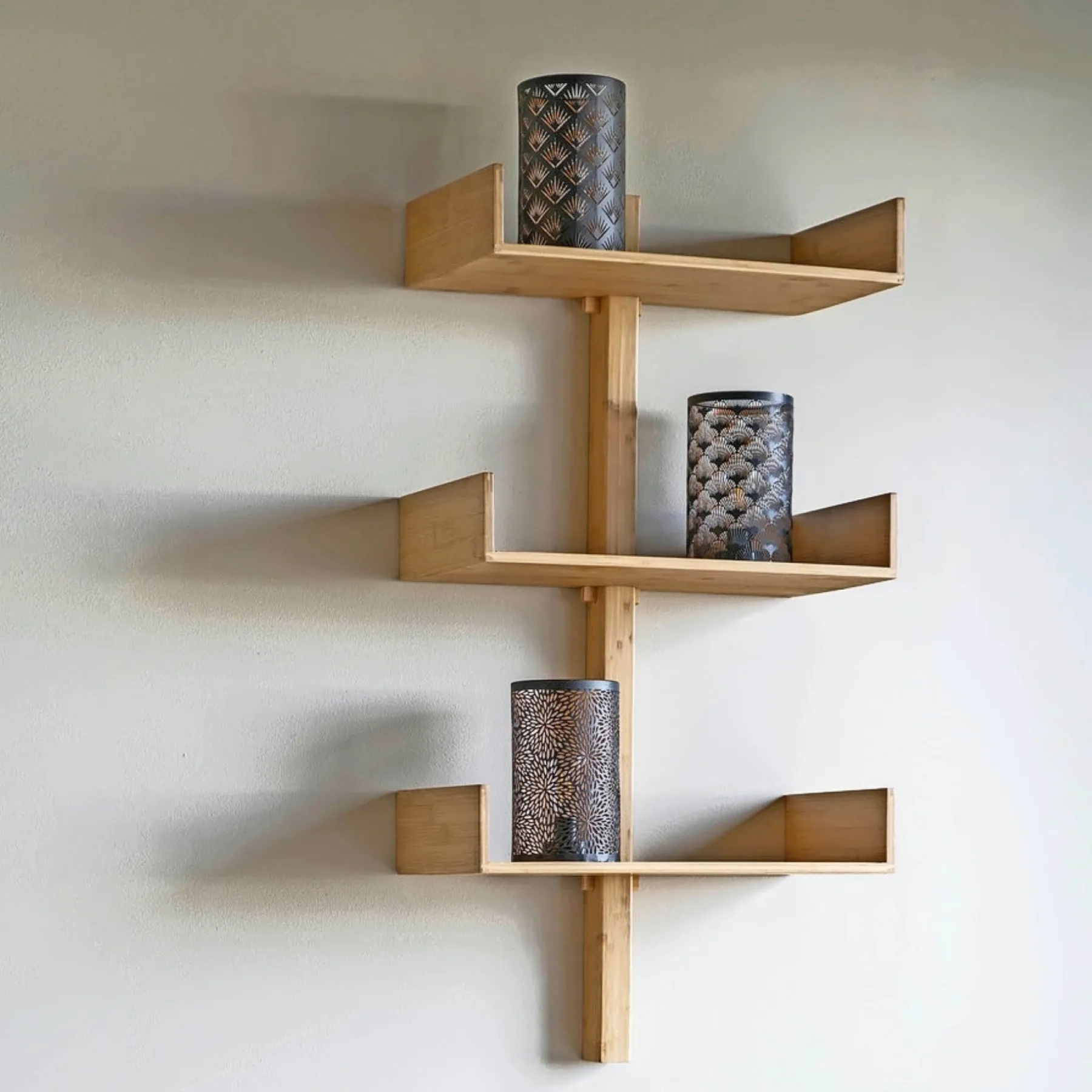 Bolig Møbler ^ Boliginteriør BOLIGINTERIØR HYLDE BAMBUS 108 X 50 X 25 CM