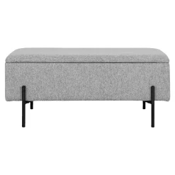 Bolig Møbler ^ Boliginteriør BOLIGINTERIØR SOFIA BÆNK LYSEGRÅ 36.50 X 95 CM