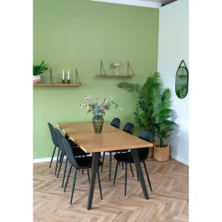 Bolig Møbler ^ Boliginteriør BOLIGINTERIØR SPISEBORD SILDEBENSMØNSTER NATUR 90 X 200 CM