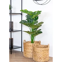Boligindretning ^ Boliginteriør BOLIGINTERIØR VANDHYACINT KURVESÆT NATUR H30/H35 CM