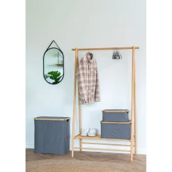 BOLIGINTERIØR ELVA TØJSTATIV NATUR 164 X 104 X 46 CM>Boliginteriør Discount