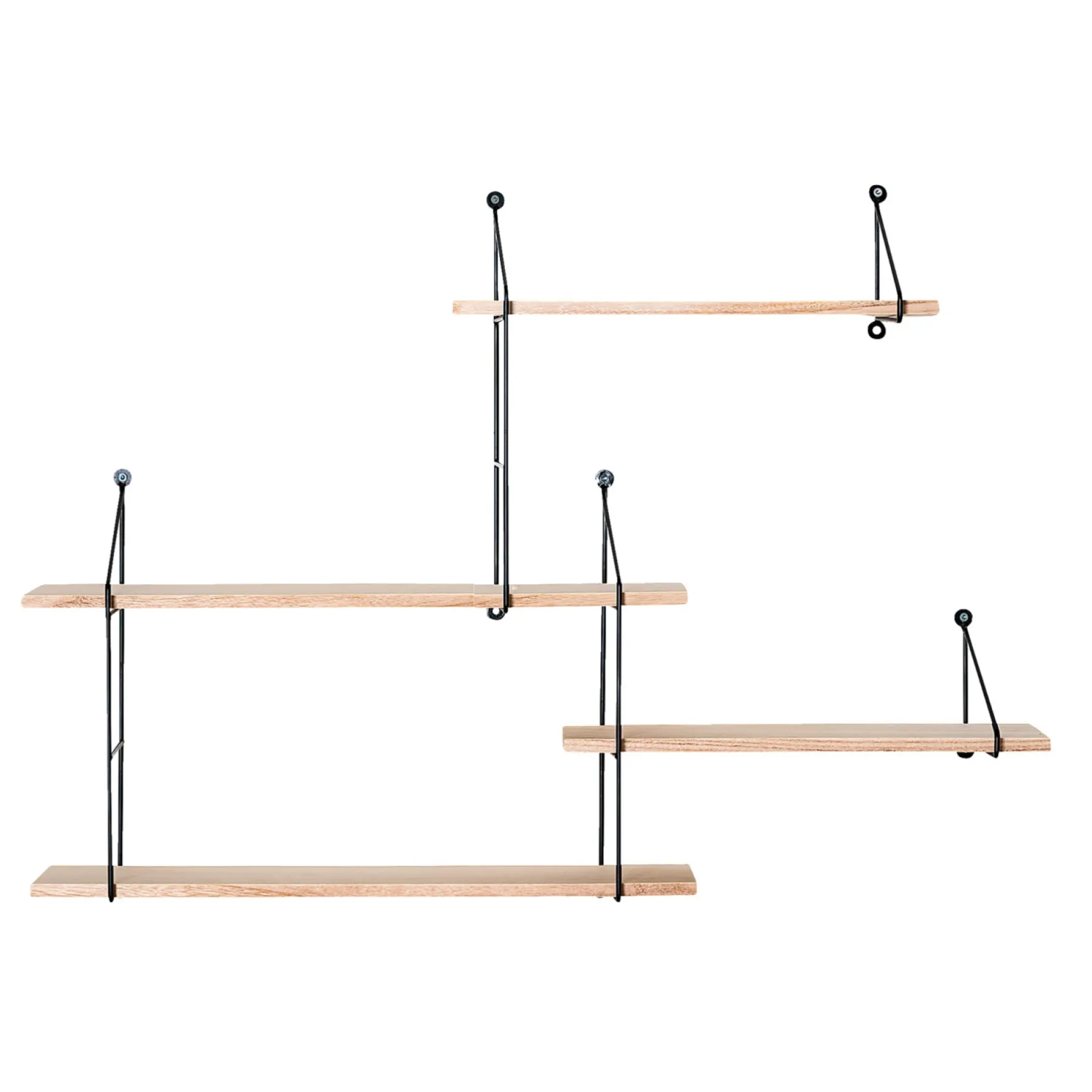 BOLIGINTERIØR HYLDESYSTEM SORT/NATUR 62 X 17.50 X 99 CM>Boliginteriør Hot