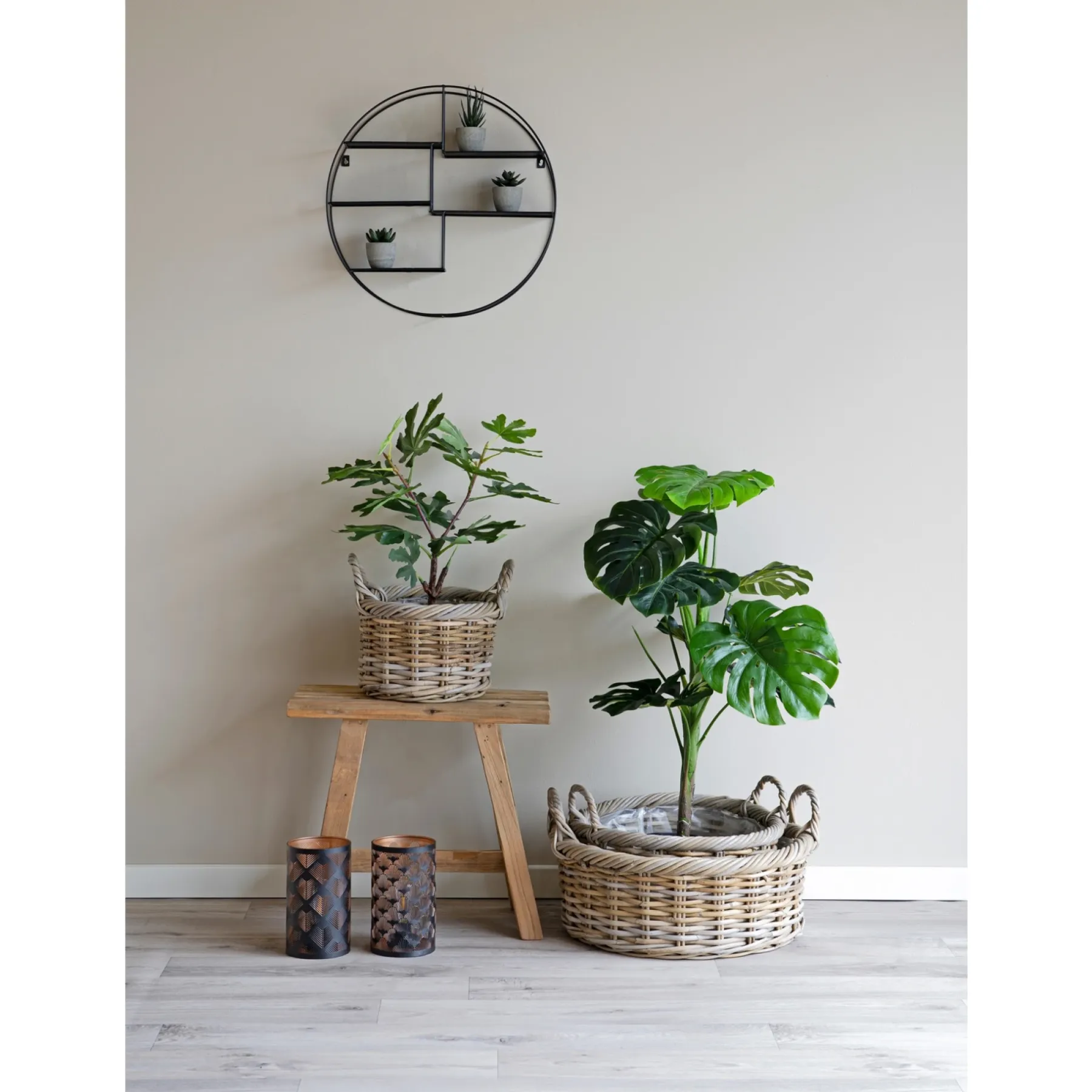 BOLIGINTERIØR KURVESÆT NATUR Ø30/Ø40/Ø50 CM>Boliginteriør Online
