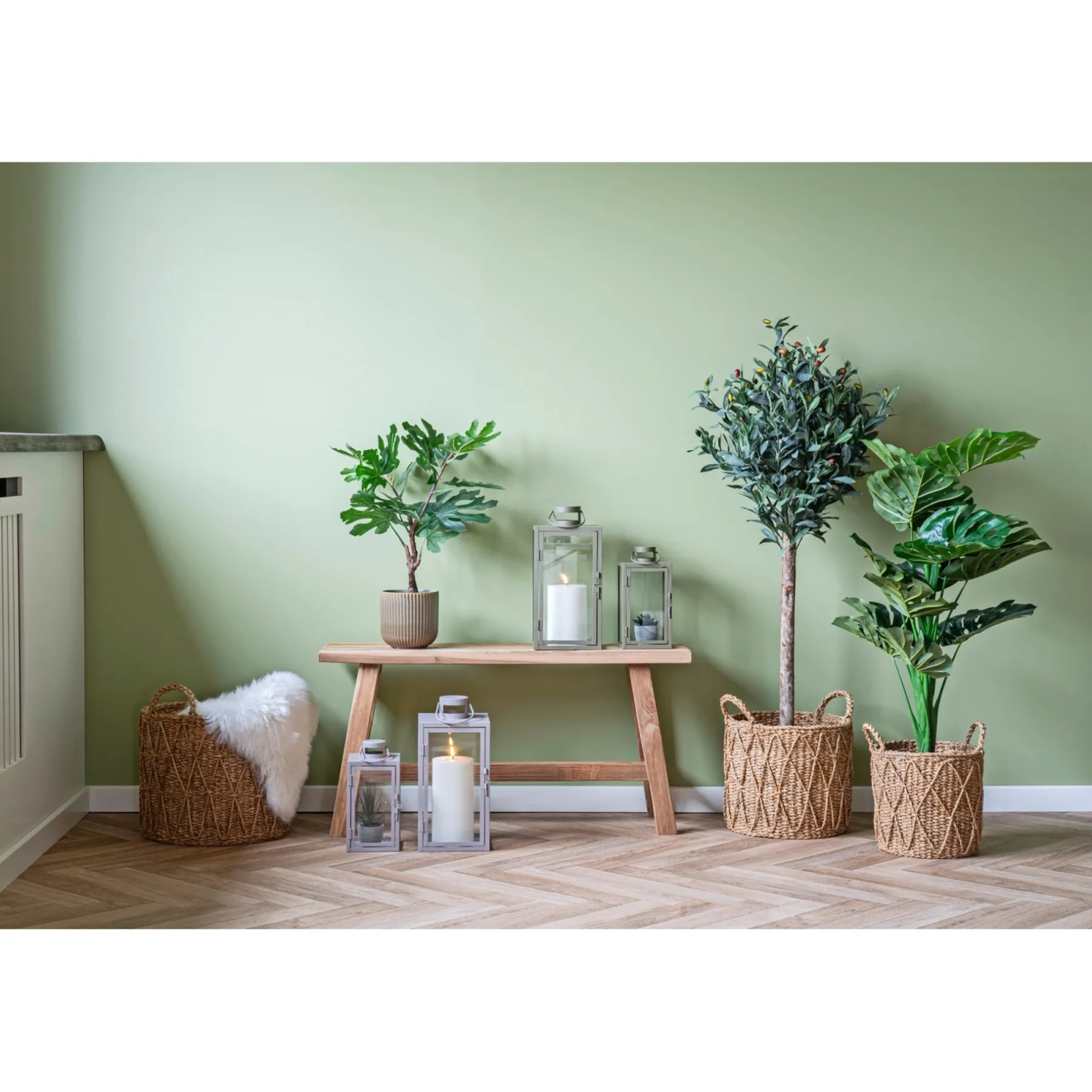 BOLIGINTERIØR LUNA KURVESÆT NATUR H28/H32/H36 CM>Boliginteriør New