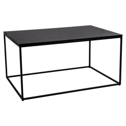 BOLIGINTERIØR OLIVIA SOFABORD SORT 90 X 60 CM>Boliginteriør Discount