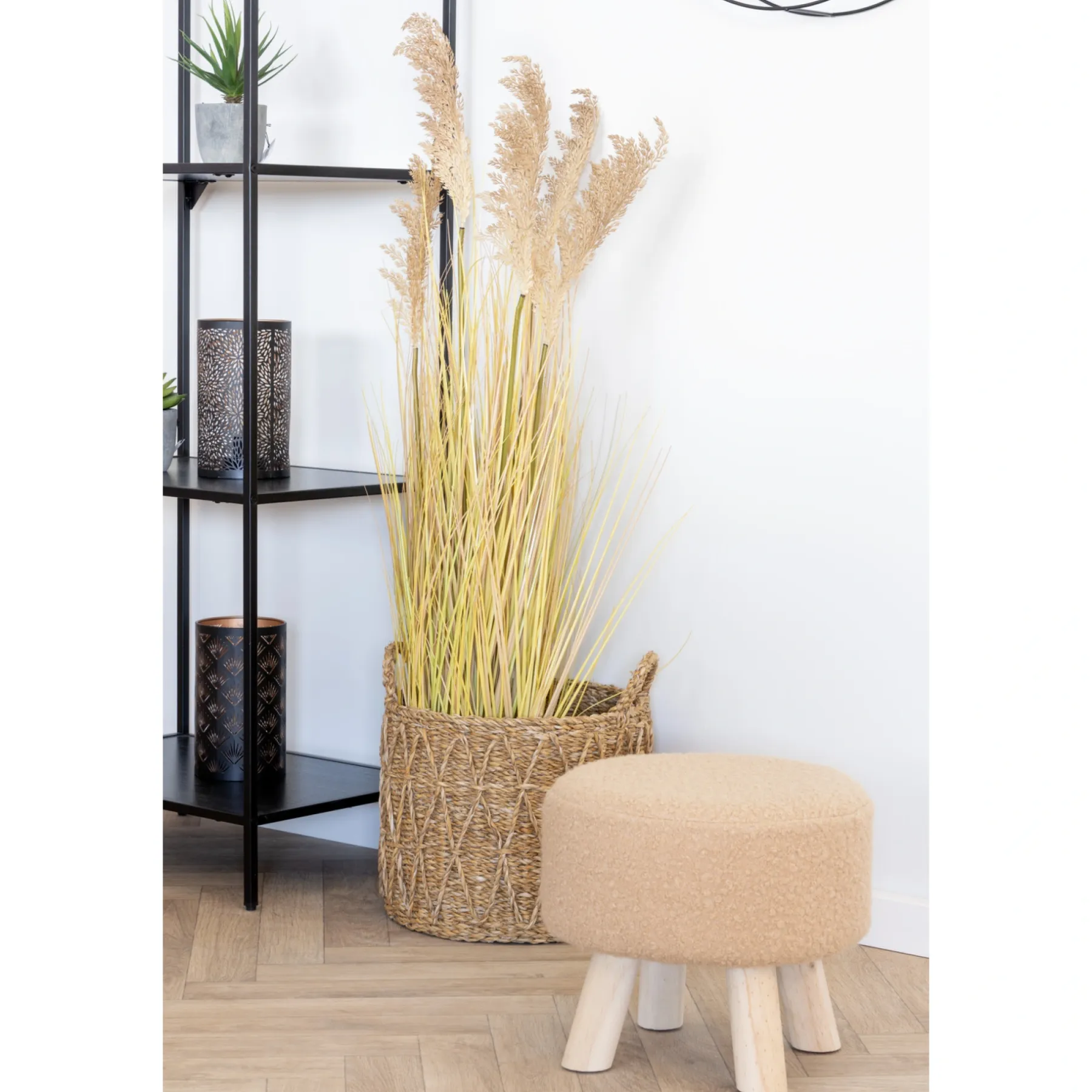 BOLIGINTERIØR TABURET SAND 29 X 31 X 31 CM>Boliginteriør