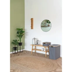 BOLIGINTERIØR VASKETØJSKURV MØRKEGRÅ 54X33X54 CM>Boliginteriør Hot