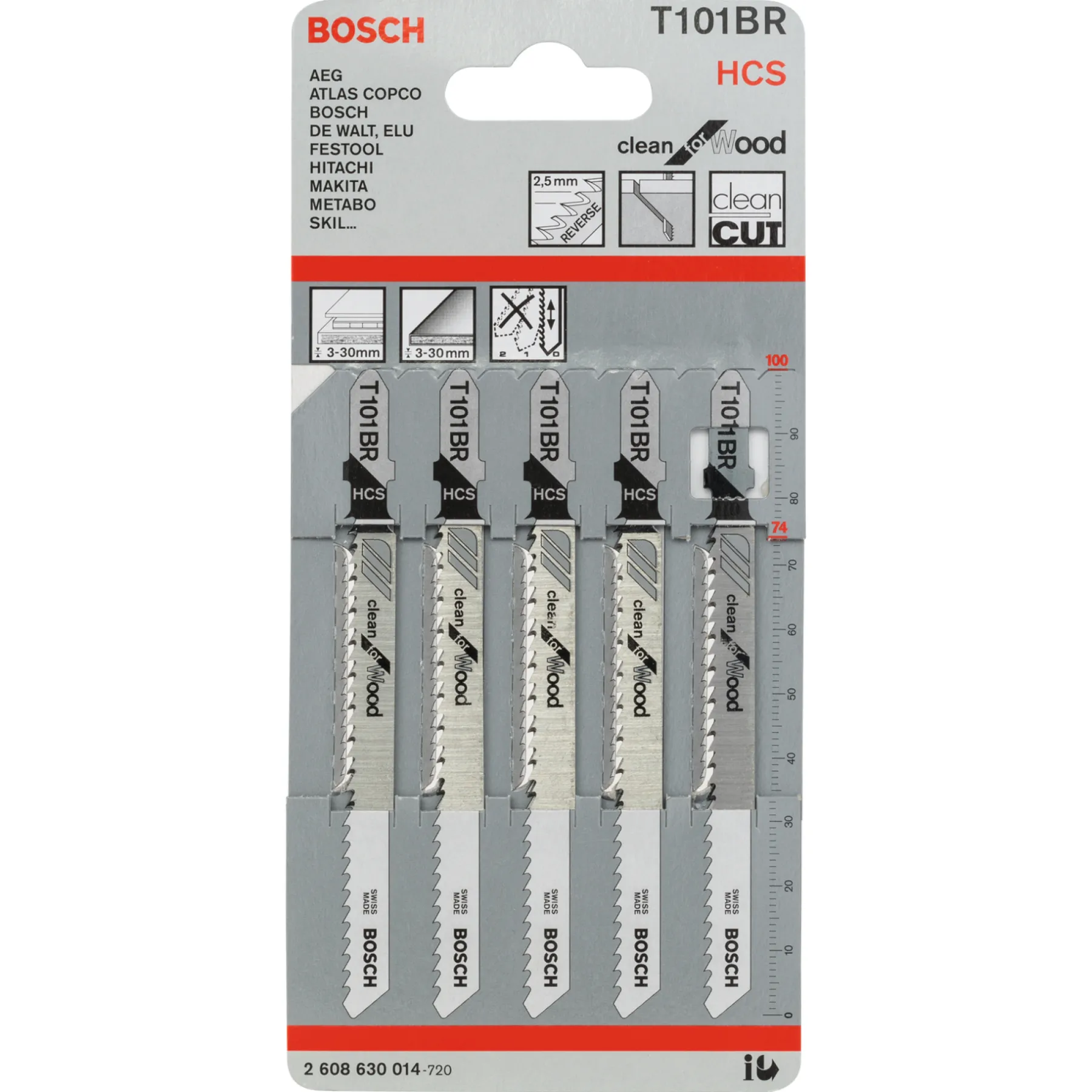 T101BR STIKSAVKLINGE 5 STK>Bosch Outlet