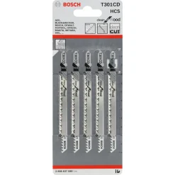 Tilbehør Elværktøj ^ Bosch T301CD STIKSAVSKLINGE 5 STK