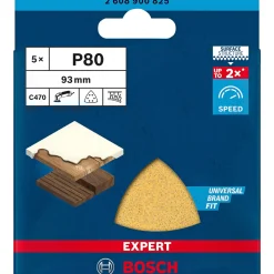 EXPERT C470 DELTA 93MM GROV SLIBEBLAD 80 5 STK>Bosch Hot