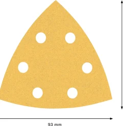 Tilbehør Elværktøj ^ Bosch EXPERT C470 DELTA 93MM MELLEM SLIBEBLAD 120 5 STK