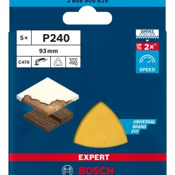 EXPERT C470 DELTA 93MM MELLEM SLIBEBLAD 240 5 STK>Bosch Hot