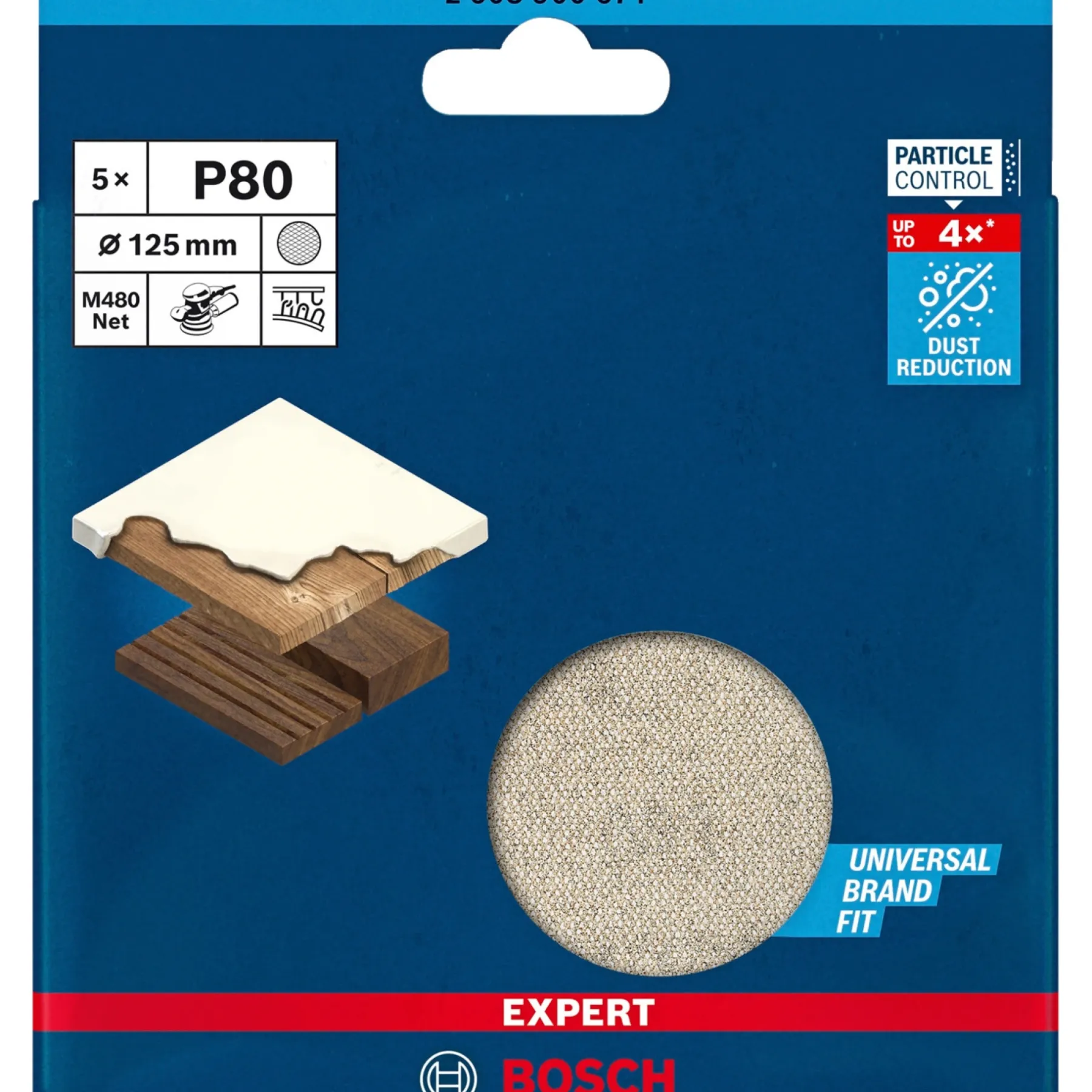 EXPERT M480 GROV SLIBERONDEL Ø125 MM 80 5 STK>Bosch