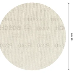 Tilbehør Elværktøj ^ Bosch EXPERT M480 SLIBEBLAD Ø125 MM 240 5 STK