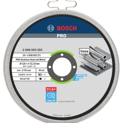 LIGE INOX, 1,0MM SKÆRESKIVE 125MM 10 STK>Bosch