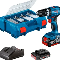 GSB 18V-45 SLAGBOREMASKINE AKKU MED BATTERI OG LADER>Bosch PRO Outlet