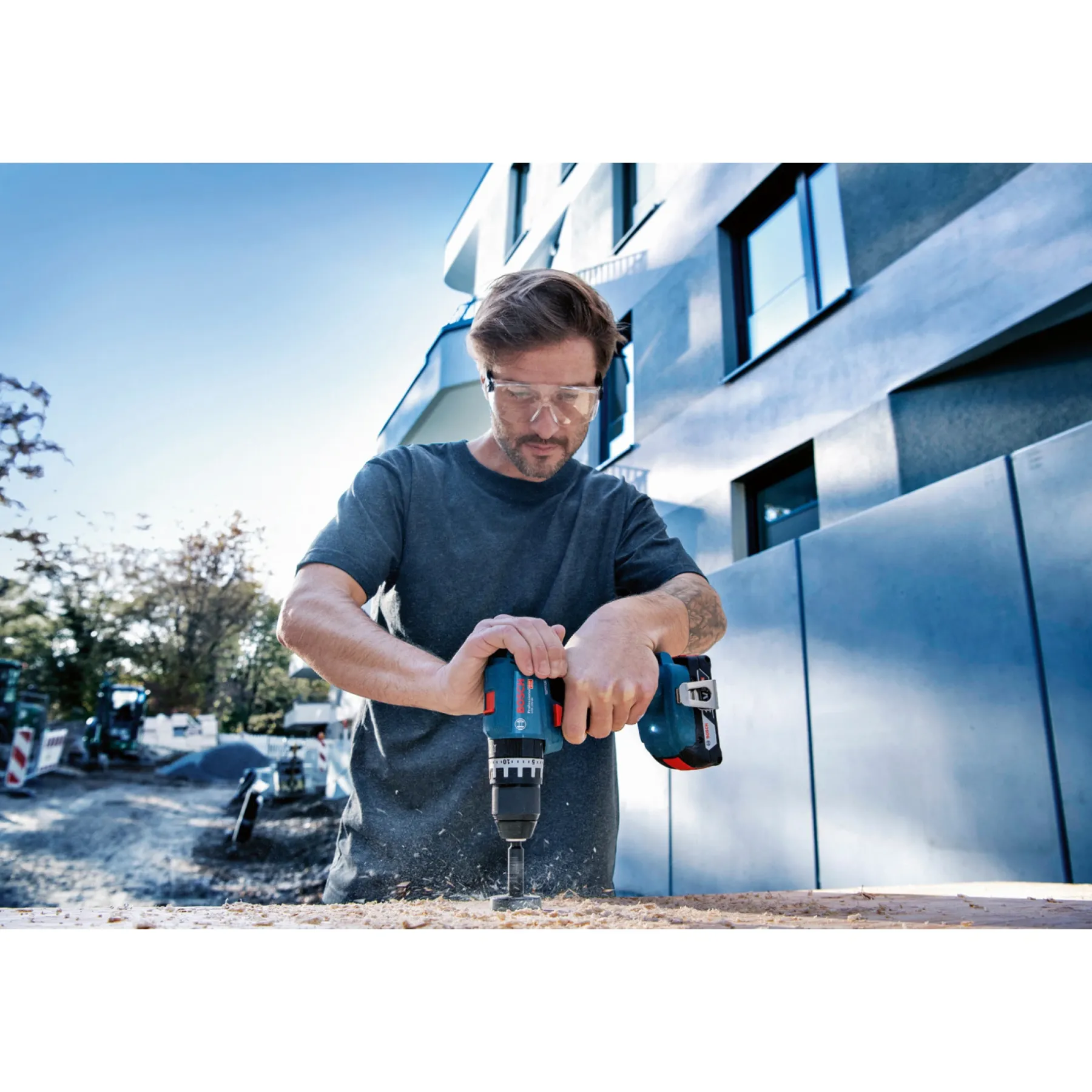 GSB 18V-45 SLAGBOREMASKINE AKKU MED BATTERI OG LADER>Bosch PRO Outlet