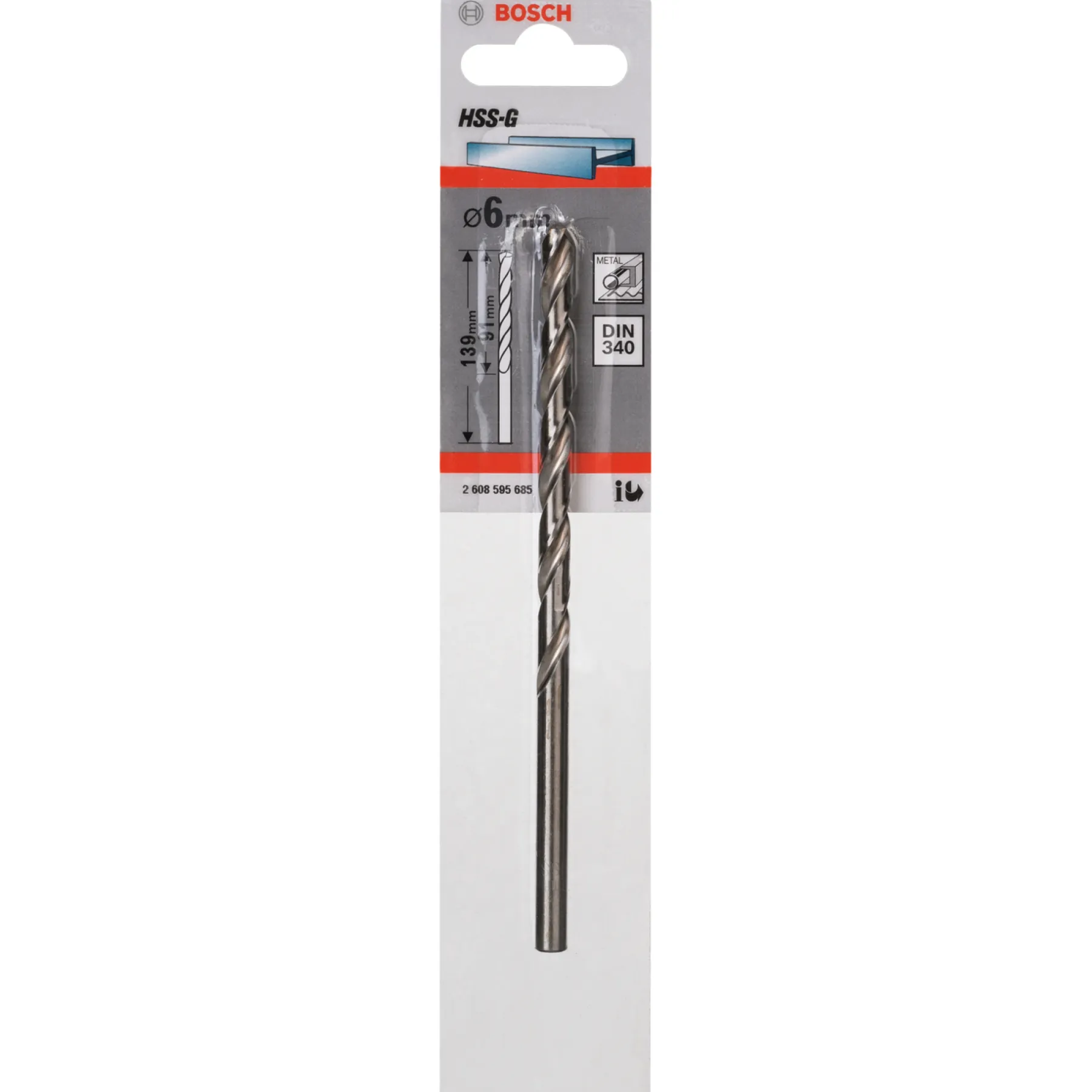 Tilbehør Elværktøj ^ Bosch PRO 2608595685 METALBOR 6 X 91 X 139 MM 5