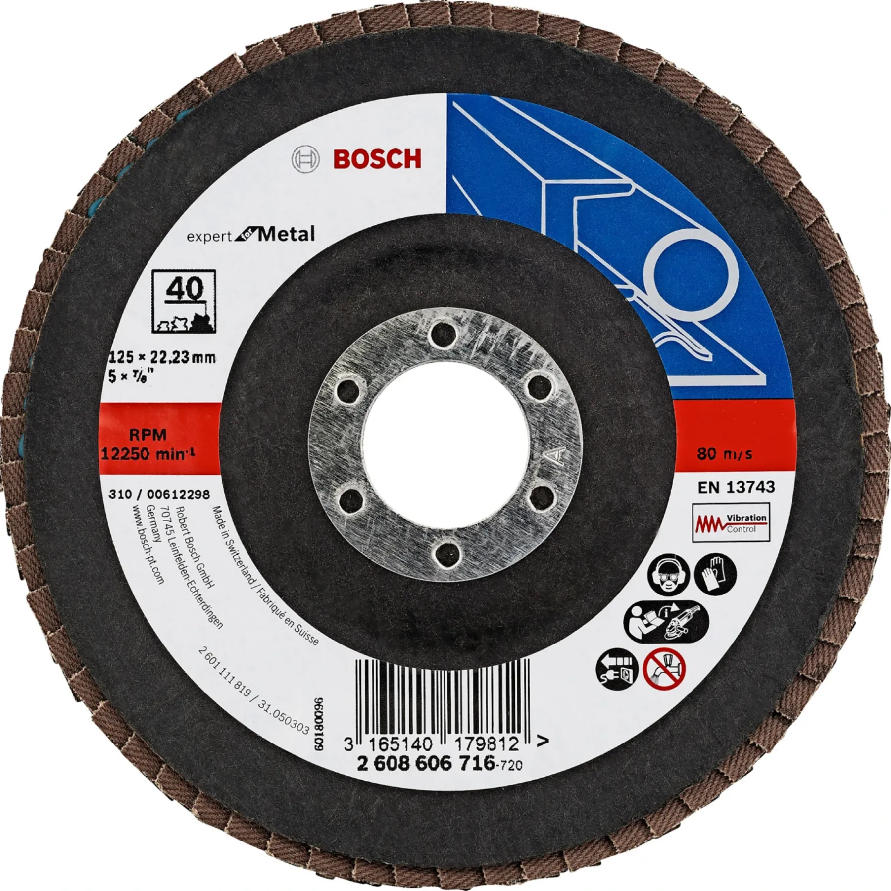 Tilbehør Elværktøj ^ Bosch PRO Ø125MM SLIBERONDEL 40 1 STK