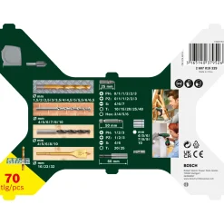 PROMOLINE 2607019329 BOR-/BITSSÆT 70 DELE>Bosch Outlet