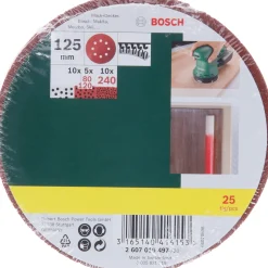 PROMOLINE EXC SLIBERONDEL Ø125 MM K80/K120/K240 25 STK>Bosch