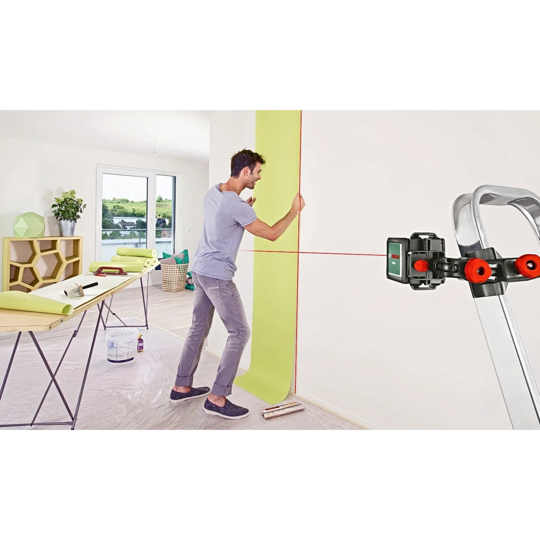 Måleværktøj ^ Bosch QUIGO KRYDSLASER 10 M.