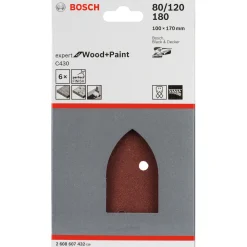 Tilbehør Elværktøj ^ Bosch T/B&D MUS SLIBEARK K80; K120; K180 5 STK