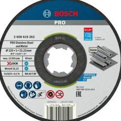 Tilbehør Elværktøj ^ Bosch TILBEHØR X-LOCK STDI SKÆRESKIVE 125MM 10 STK