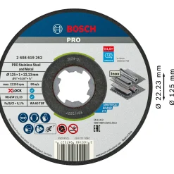 Tilbehør Elværktøj ^ Bosch TILBEHØR X-LOCK STDI SKÆRESKIVE 125MM 10 STK