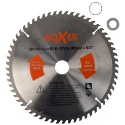 Tilbehør Elværktøj ^ Boxer 254 MM. FIN 60T RUNDSAVKLINGE 254X16-30MM